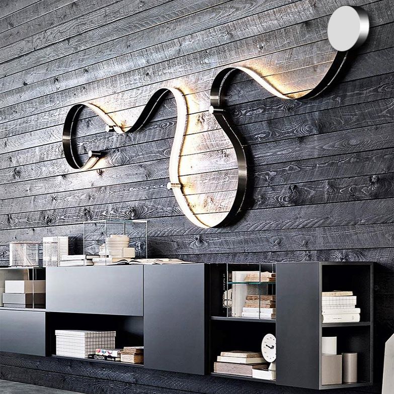 Curve Sconce Light Fixture Modern Minimalist Style Acrylic 1 Light Sconces