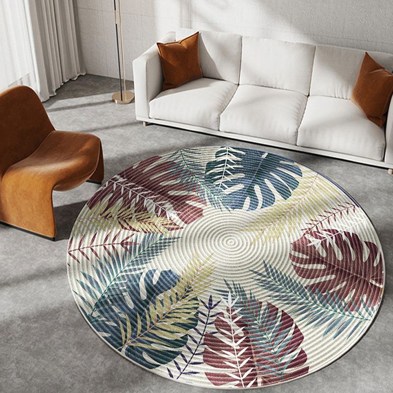 Light Yellow Sunflower Rug Polyester Modern Rug Stain Resistant Rug for Drawing Room