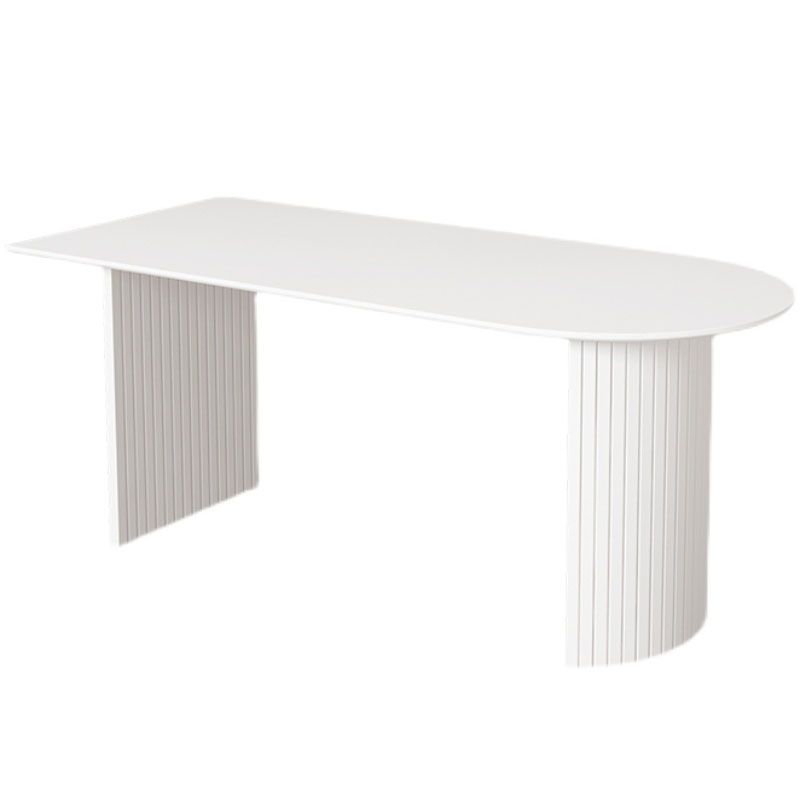 Modern Dining Table White Stone Top Dinner Table for Dining Room
