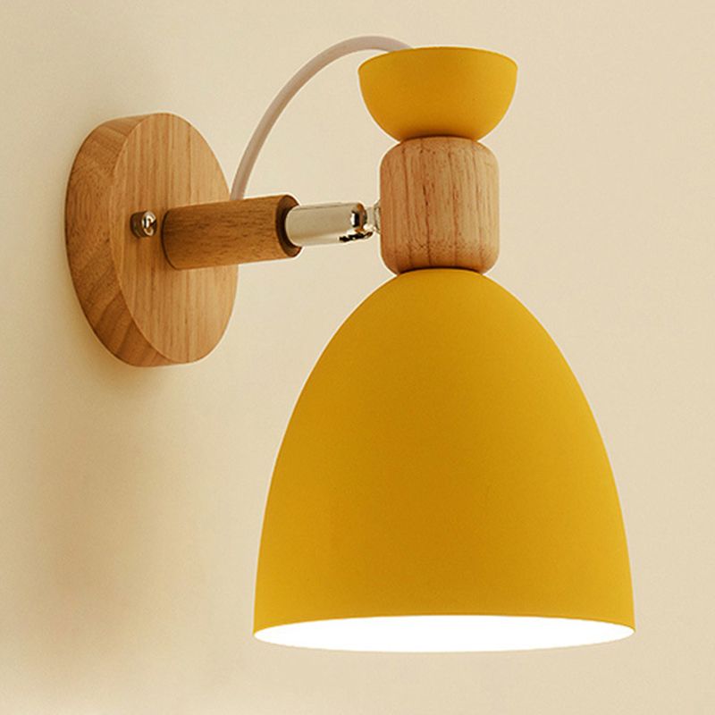 Metal Flare Wall Mounted Lamps Modern Style 1 Light Wall Mount Lighting