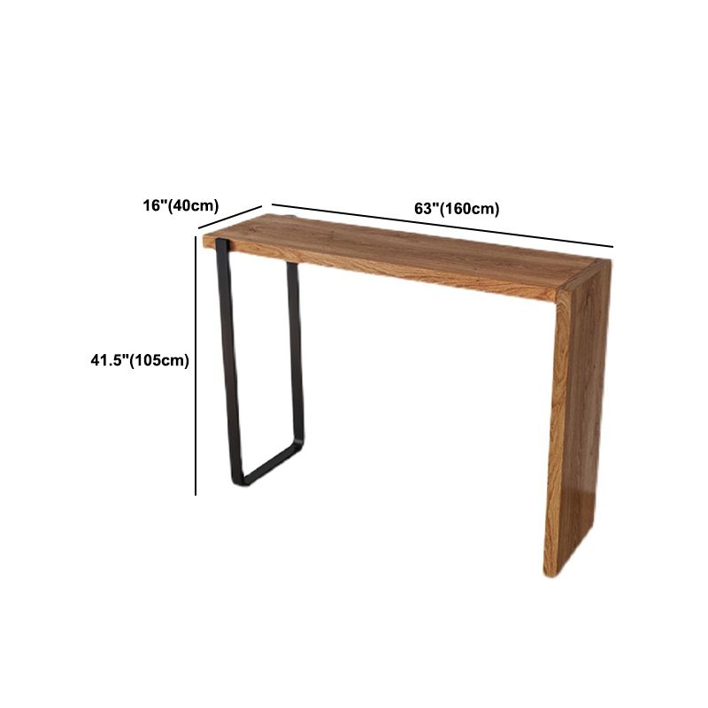 Modern Bar Table Set 1/2/3 Pieces Rectangle Bar Table with High Wood Stools