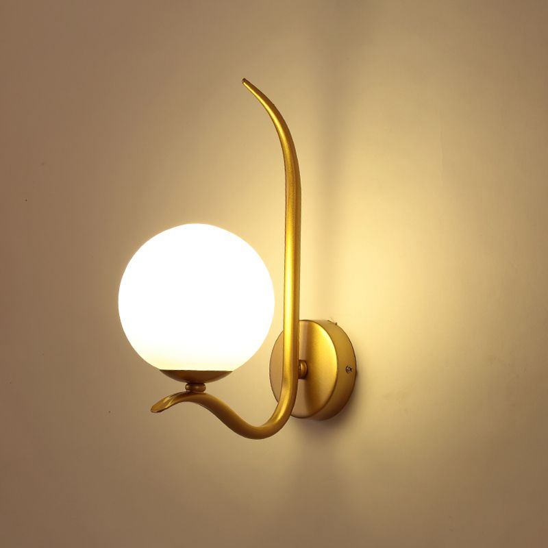 Global SCONCE LICHT Modernistisch Wit glas