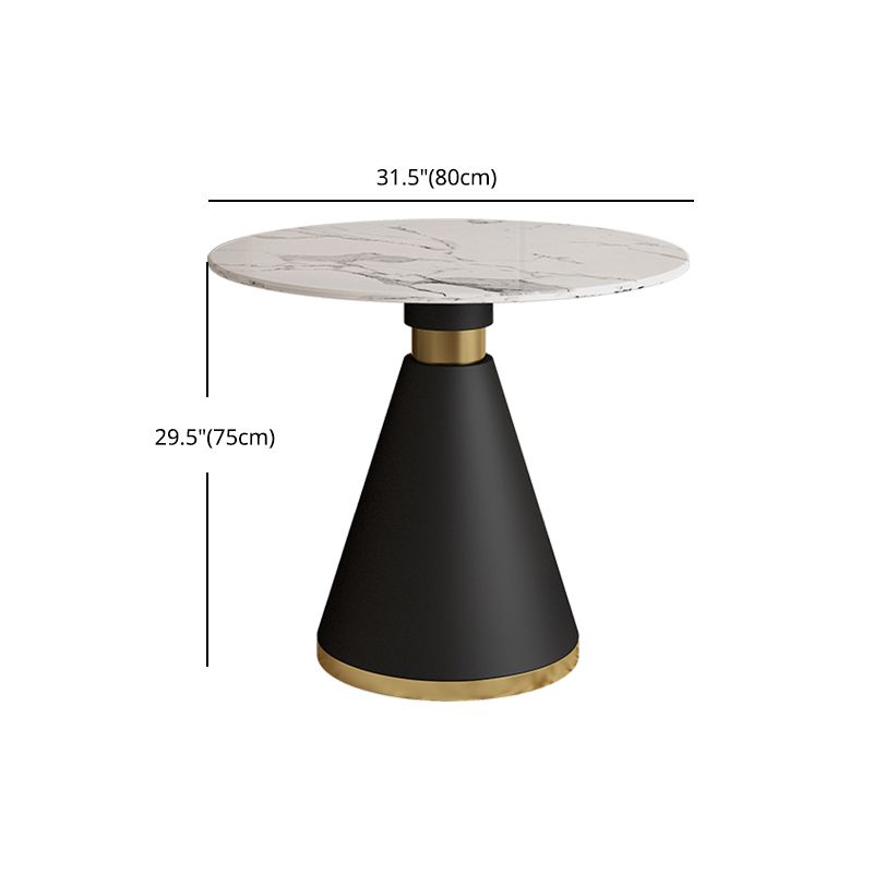 1/2/5 Pcs Metal Modern Dining Room Set with Round Table Dinette Set