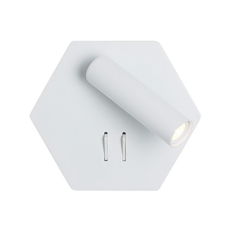 Contemporary LED Adjustable Wall Light with Acrylic Shade for Living Room