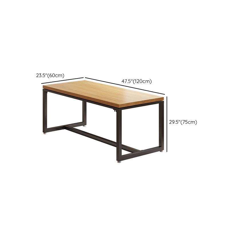 Industrial Wood Dining Table Set 1/2/5 Pieces with Metal Base Kitchen Furniture Set