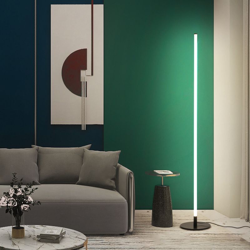 White Bar Floor Light Nordic Acrylic LED Corner Lighting for Living Room