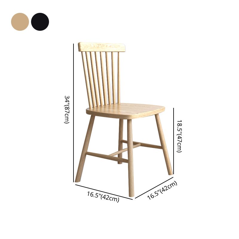 Sillas de comedor estilo moderno Sillas de cocina sin brazos con patas de madera