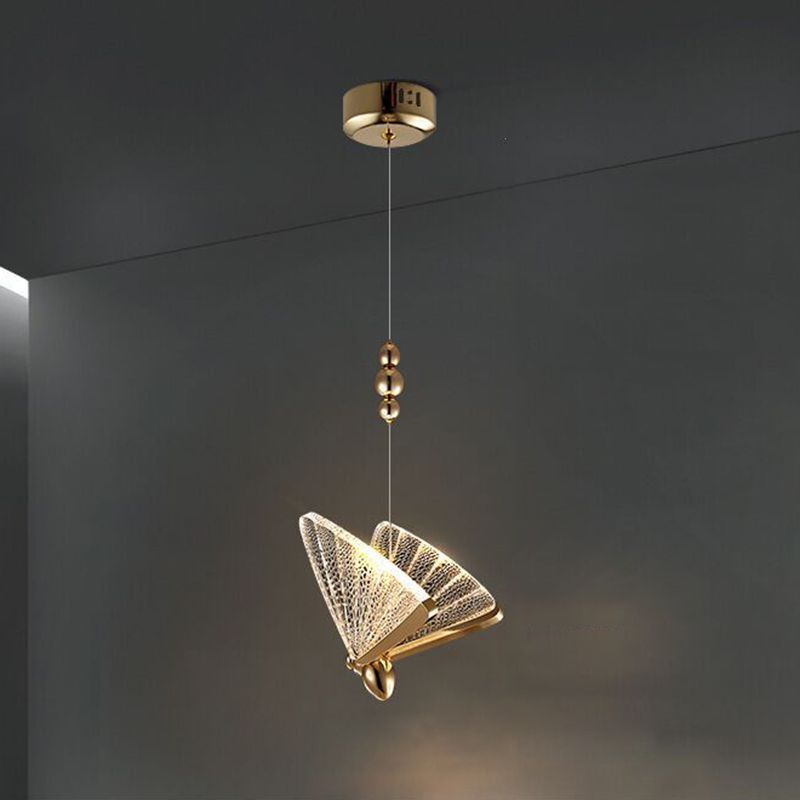Luxurious Butterfly Style Hanging Ceiling Light, Acrylic Integrated LED Light Pendant Lighting