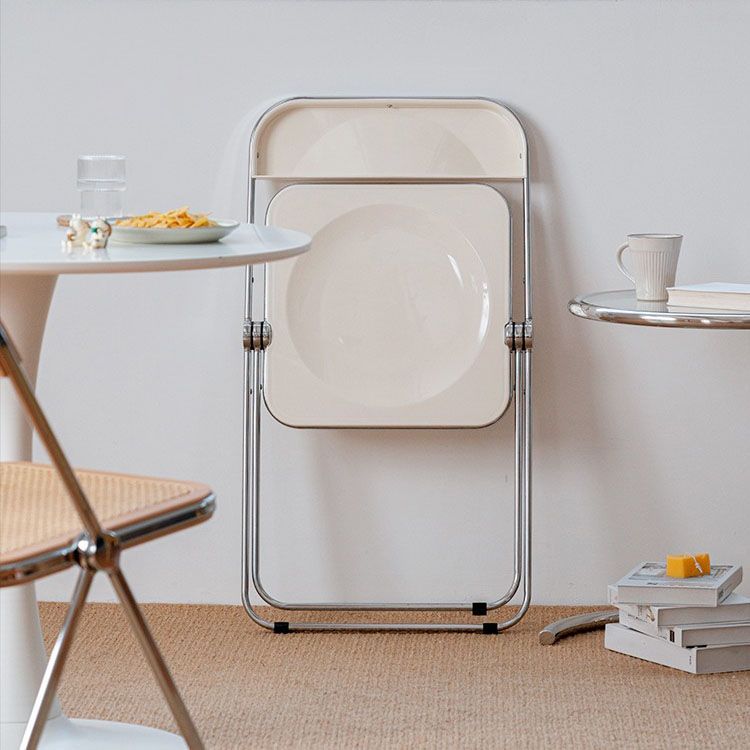 Silla de comedor moderna sin brazos, silla lateral de comedor de plástico para uso en restaurantes