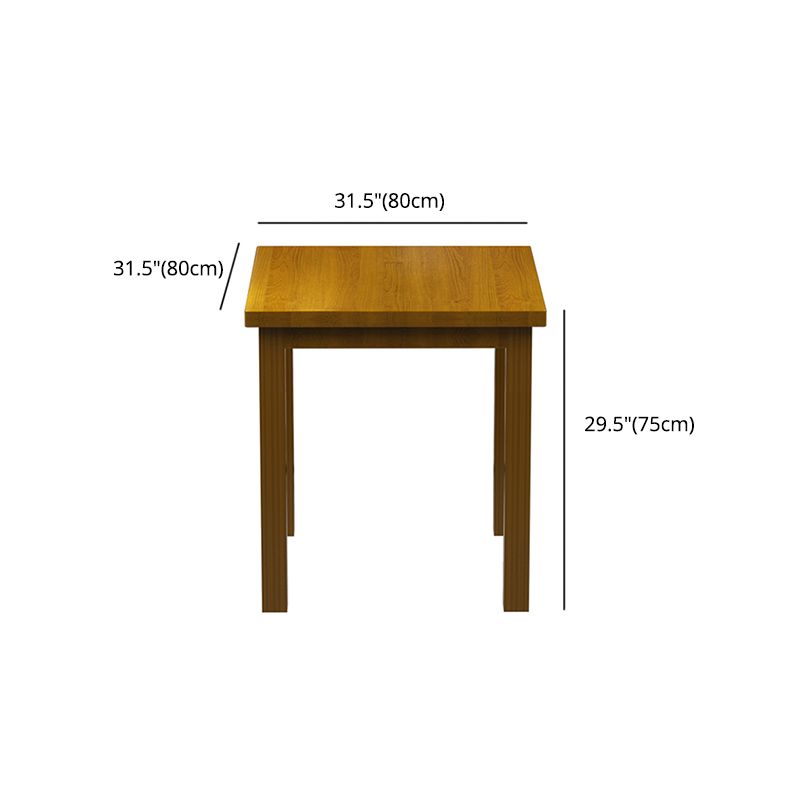 1/3/5 PCS Pine Wood Industrial Dining Ensemble avec table et chaises en bois
