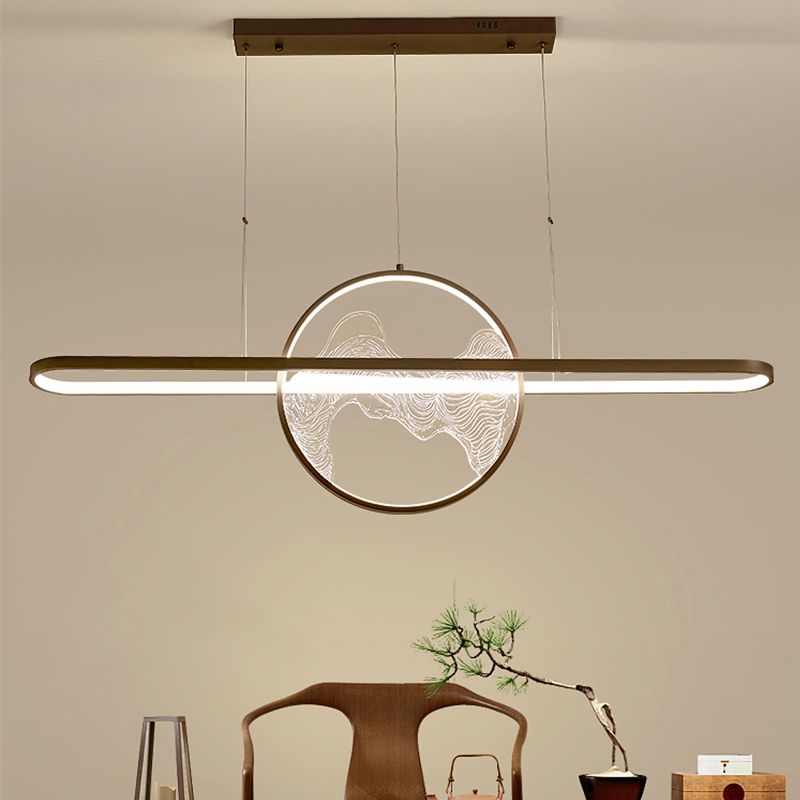 Luces colgantes colgantes geométricos de estilo moderno accesorios de iluminación de araña de metal