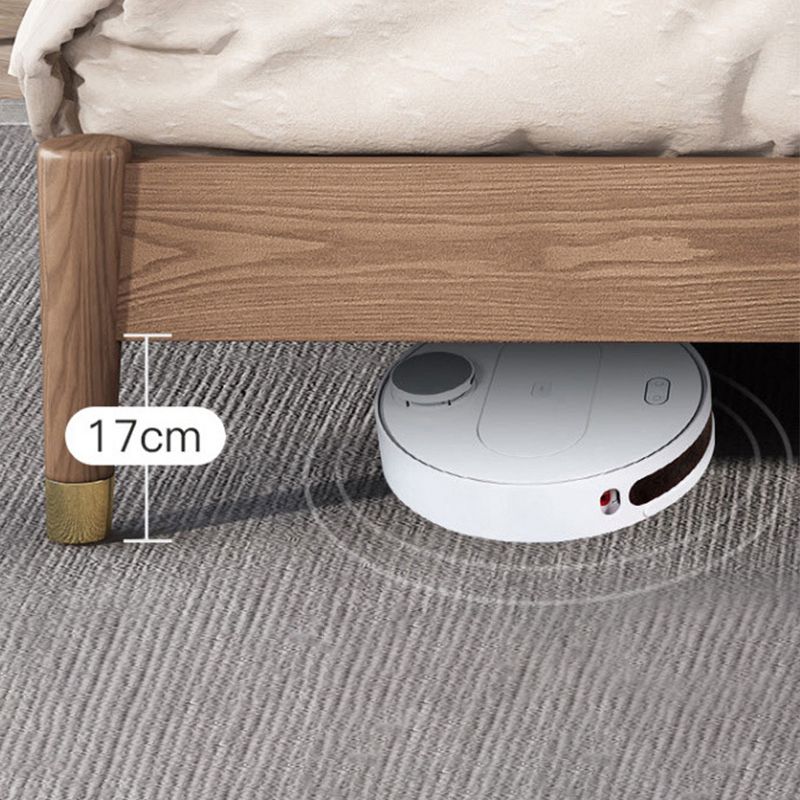 Solid Color Rectangular Panel Bed Panel Ash Standard Bed with Headboard