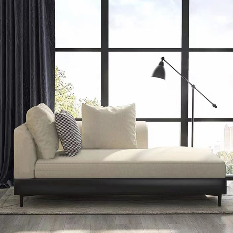Modern Style Living Room Chaise Square Arms Upholstered Chaise Lounge