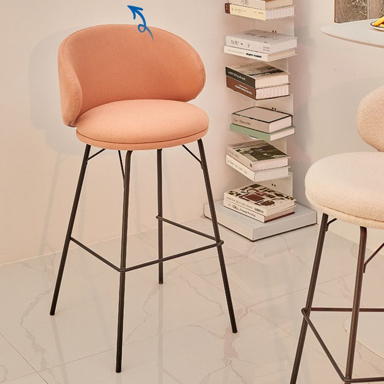 Modern Style Metal Bar-stool Bucket Counter Bar Stool for Home