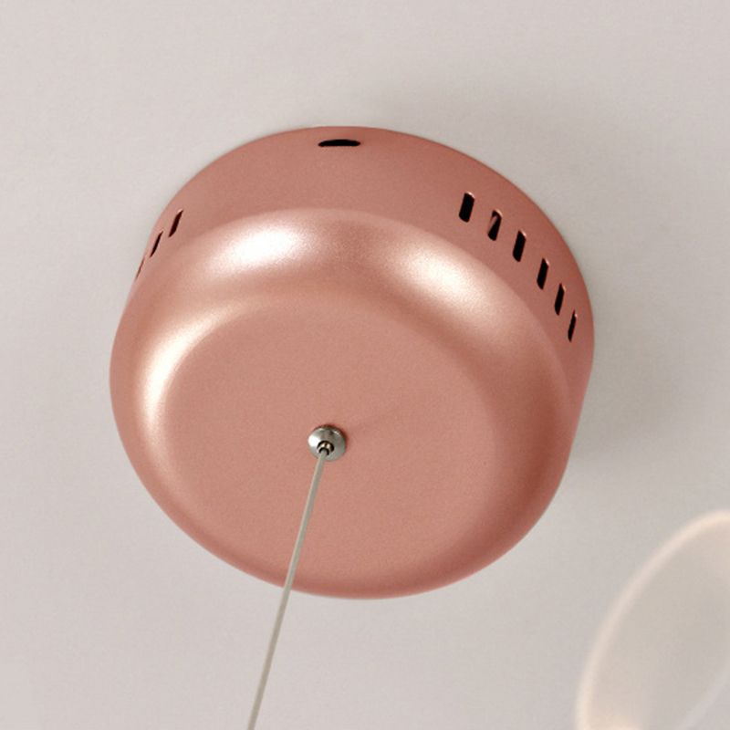 Luce a ciondolo a LED in oro acrilico nella moderna lampada appesa in acciaio inossidabile in acciaio inossidabile