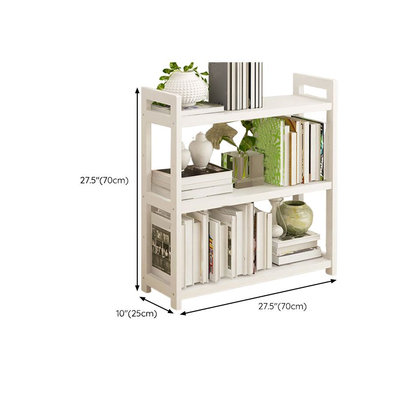 Open Bamboo Home Bookshelf Modern Etagere Shelf Bookcase with Shelves