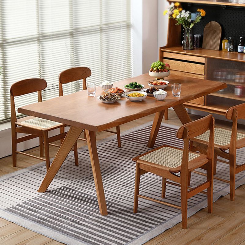 Brown 4 Legs Dining Room Dinner Kitchen Table Modern Dining Room Table