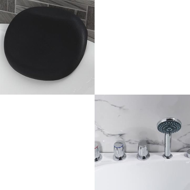 Acrylic Corner Modern Bathtub Acrylic White Soaking Back to Wall Bath