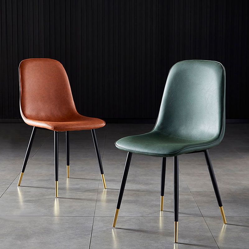 Noordse stijl keuken metalen eetstoelen eetstoel zonder mantel aan de zijkant