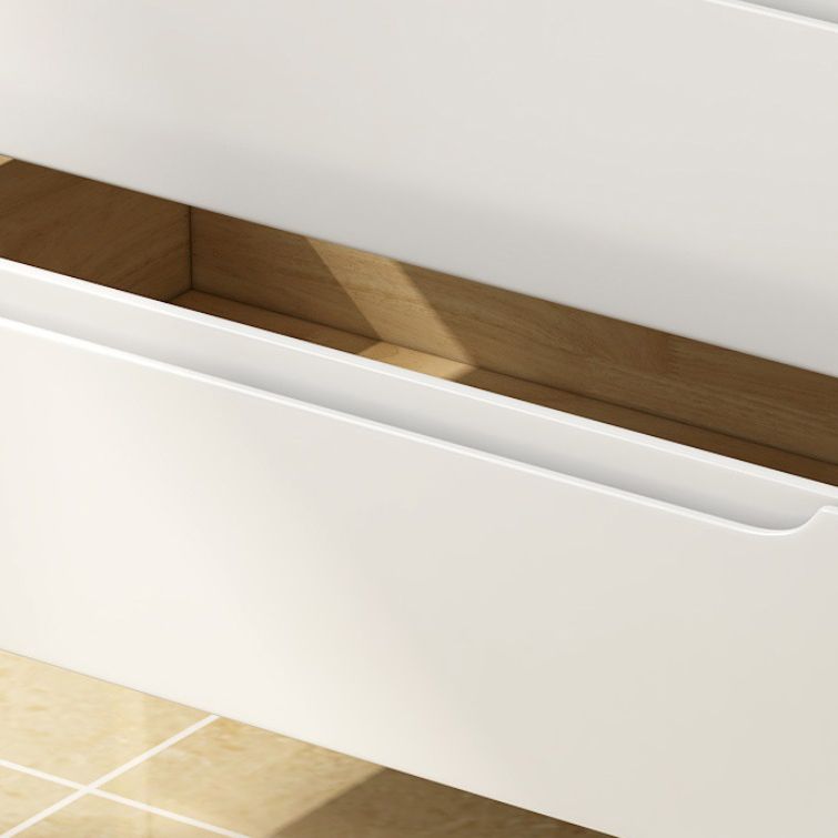 Ultra-Modern Rubberwood Double Dresser Horizontal Storage Chest Dresser for Bedroom