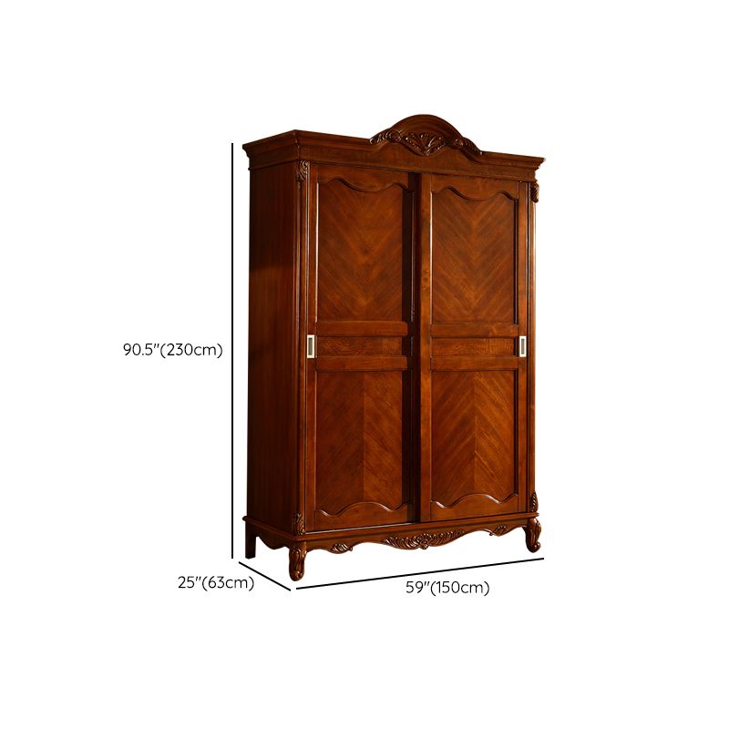 French Country Wardrobe Armoire Wood Wardrobe Closet for Bedroom
