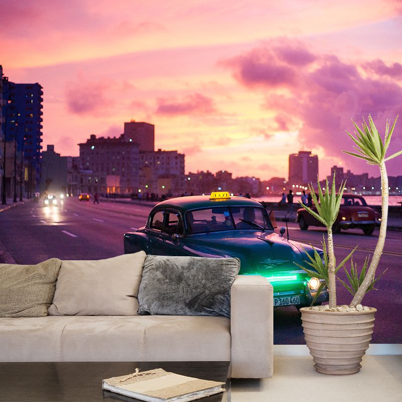 Car Photography Mural Moisture Resistant for Living Room and Bedroom Wall Decor