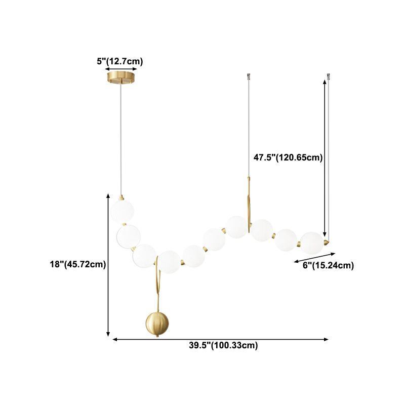 1 Light Unique Shape Hanging Ceiling Lights Modern Hanging Light Fixtures for Living Room