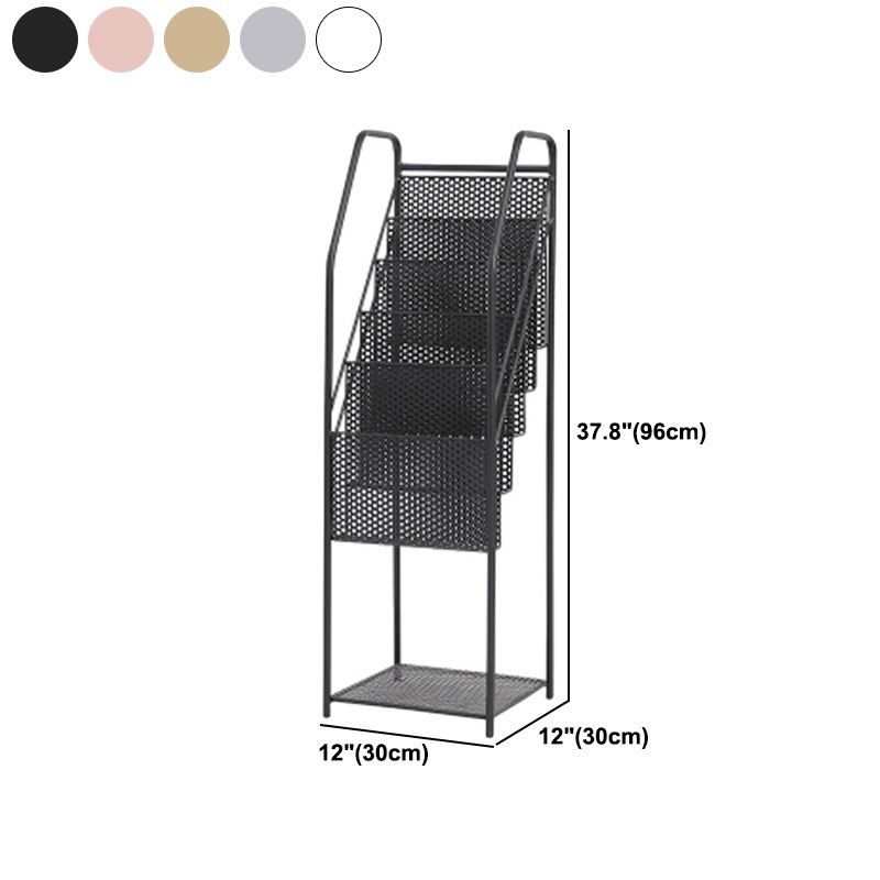 Industrial Iron Ladder Bookshelf Closed Back vertikales Bücherregal, 11,8 "L x 11,8" W x 37,8 "H