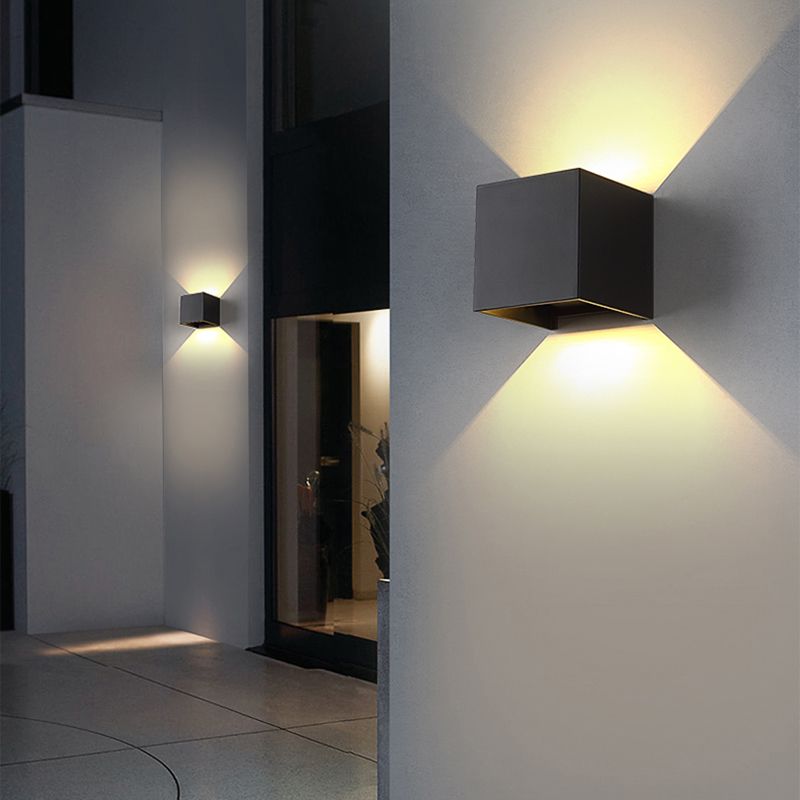 Modern Style Geometry Shape Wall Sconce Metal Multi Light Wall Lighting for Bedroom