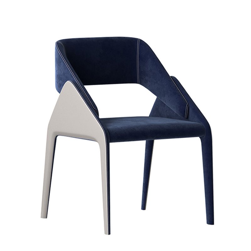 Open Back Side Dining Chairs Modern Upholstered Dining Accent Chair