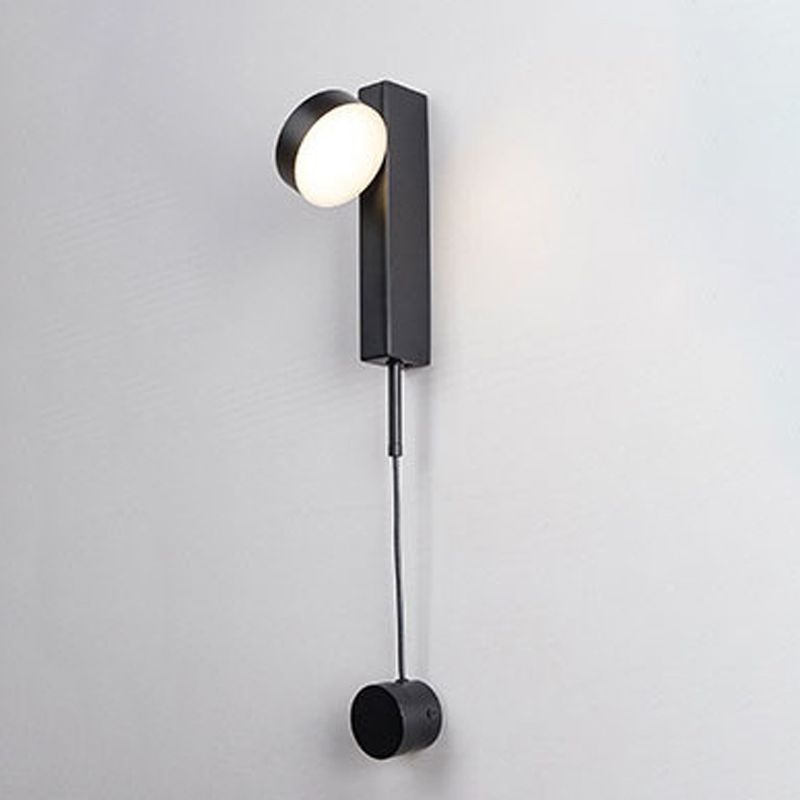 Modern Geometric Sconce Light Metal 1 Light Wall Lamp for Bedroom