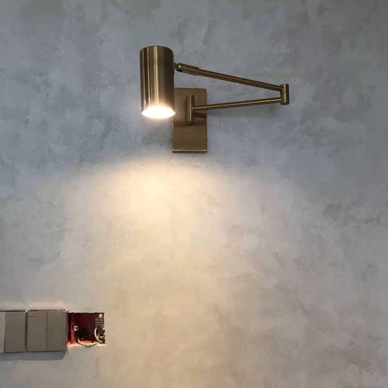 Modern Style Curved Arm Shape Wall Sconce Ceramic 1 Sconce Light in Gold / Black