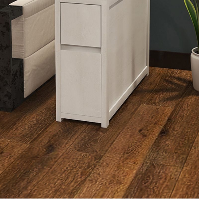 Rectangular Wood Side Table Contemporary End Table with Storage for Living Room