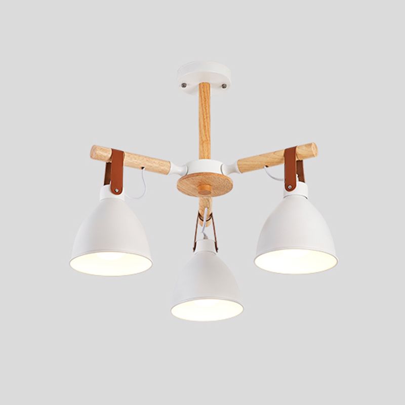 Multi Light Bowl Branch Hanging Lights Modern Style Metal Hanging Lighting for Living Room