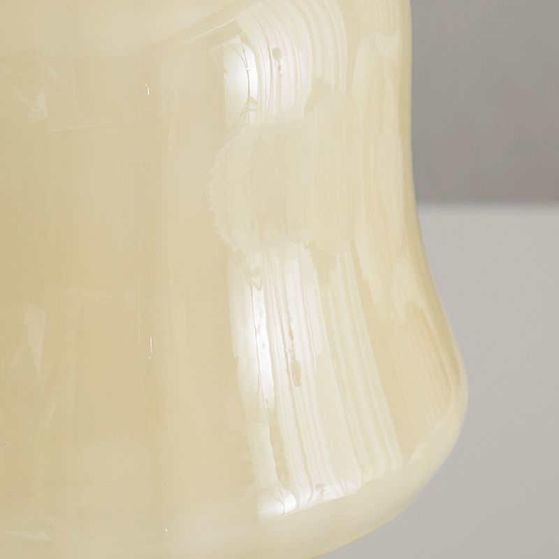 Light a bulloni da tavola moderna vetro giallo da scrivania da funghi per soggiorno camera da letto