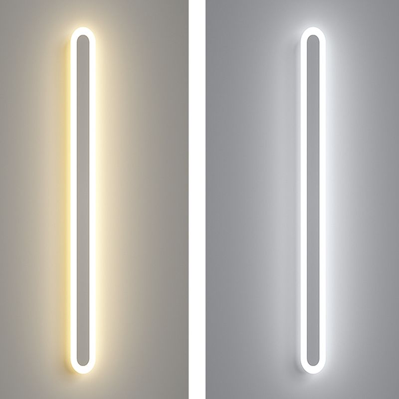 Linear Shape Metal Wall Mount Lighting Modern Style 1-Light Wall Mounted Light Fixtures