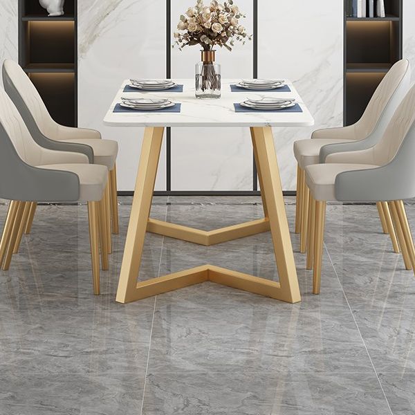 Traditional Luxury Rectangle Dining Table Double Pedestal Furniture for Indoor