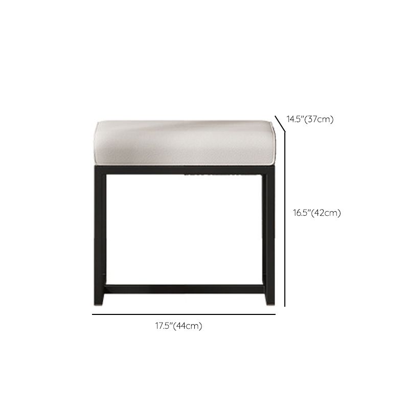 Modern Make-up Vanity with 2 Storage Drawers White Wood Vanity Set, 17.71" Wide
