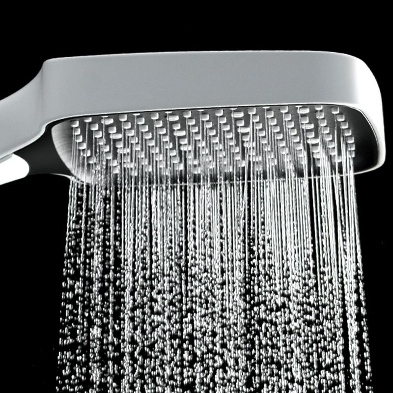 White Shower Set Digital Display Piano Keys Storage Shower Set Bathroom