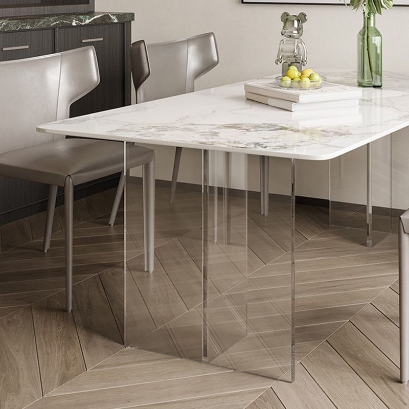 Contemporary Rectangle Table Sintered Stone Table for Home Use