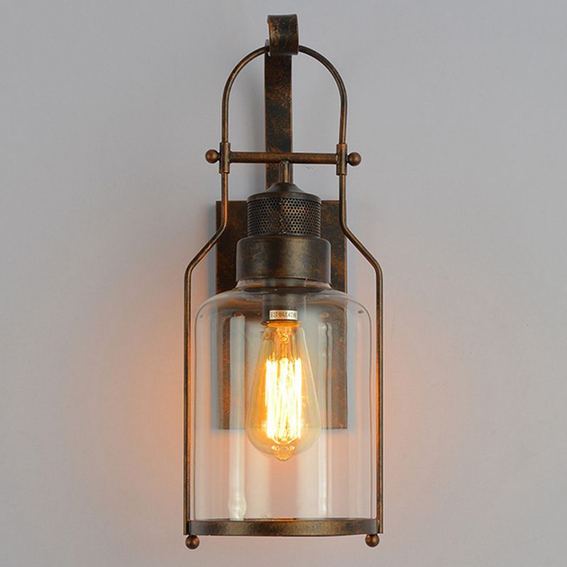 Industrielle Vintage Ein Wandleuchte Schmiedeeisenwandlicht für Innenräume