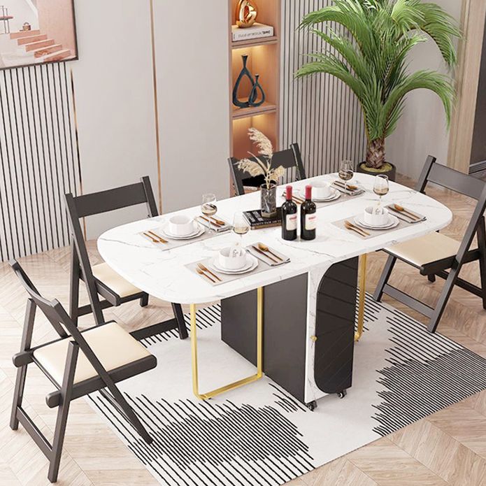 29.3" Simplicity Style Furniture Oval Folding Dining Site Table (only Table)