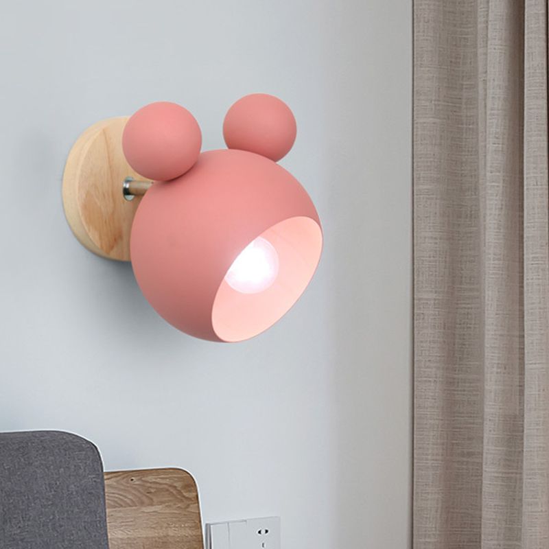 Mouse Simplicity Wall Sconce Colorful Metal Wall Mounted Lamp for Sitting Room