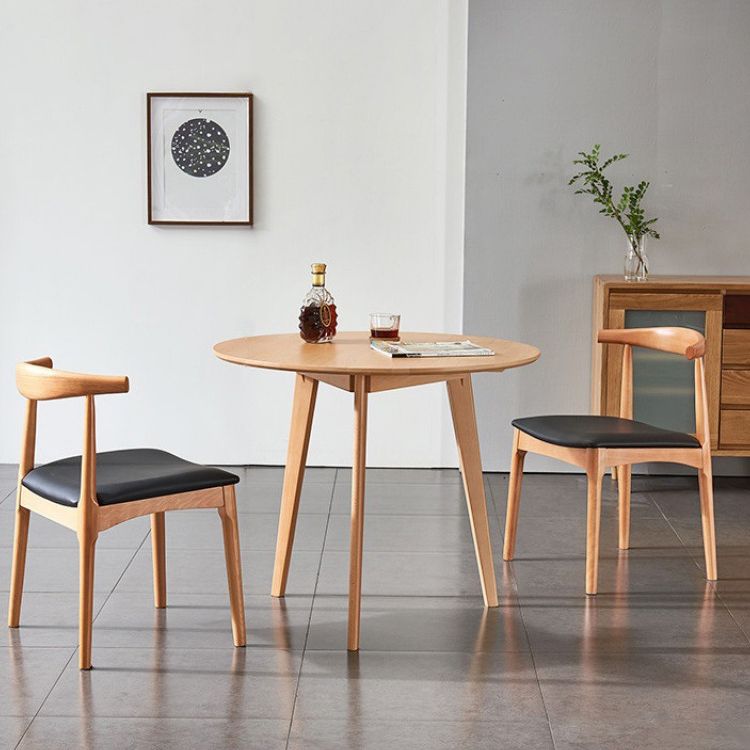 Wood Top Dining Table Restaurant Living Room Contemporary Table