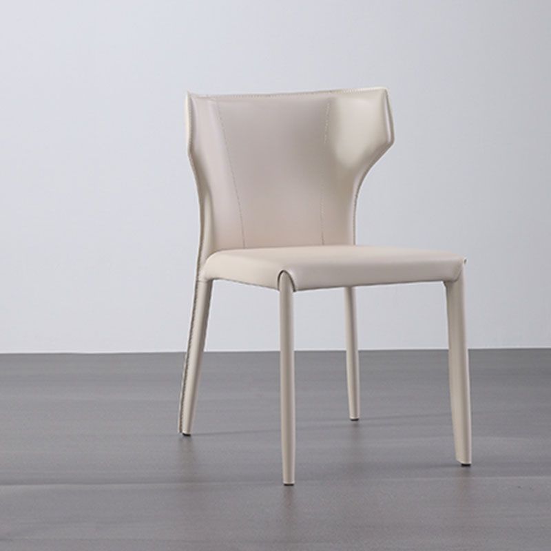 Modern Wingback Dining Chair for Kitchen Matte Finish Home Side Chair