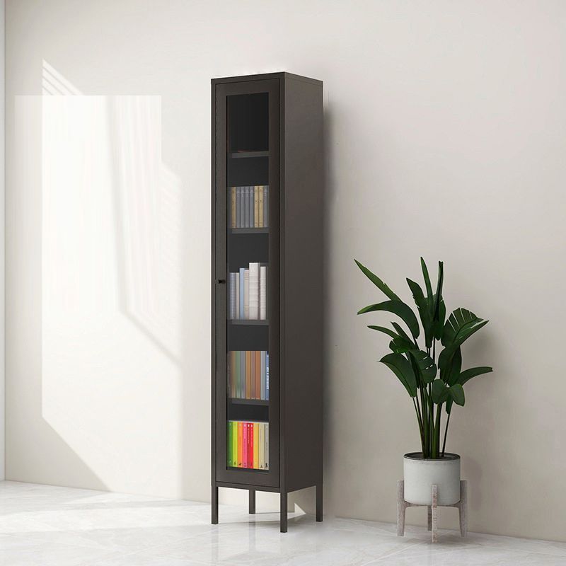 Modern Filing Cabinet Glass Storage Shelves and Pedestal Vertical File Cabinet