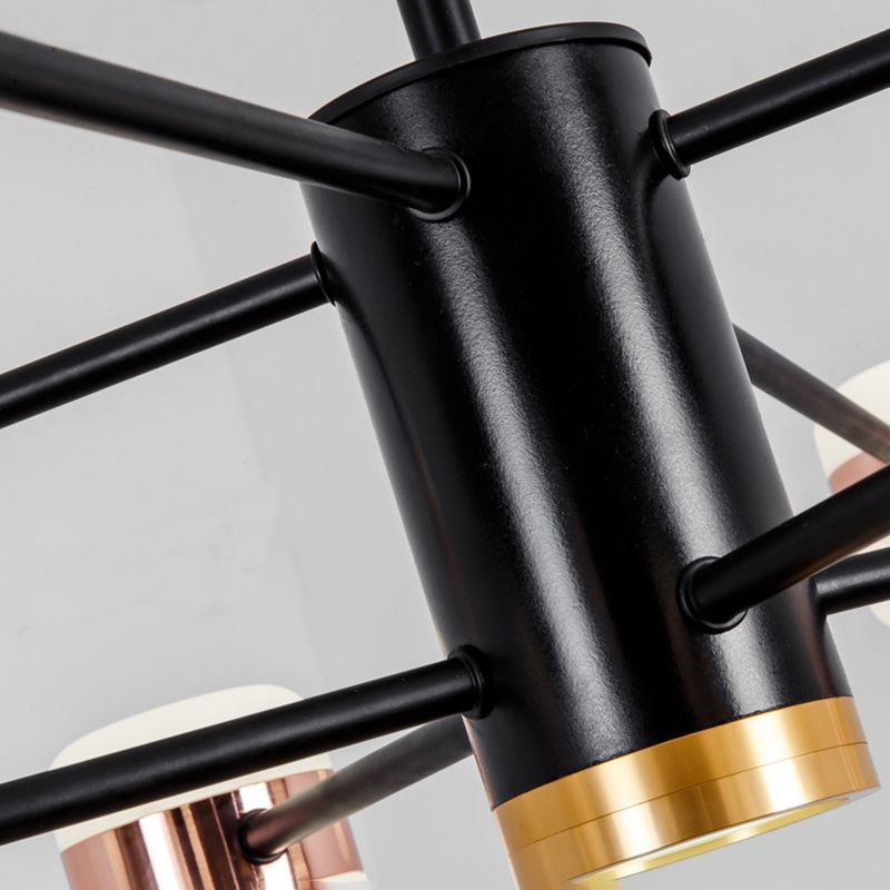 Rose Gold Sputnik Chandelier Postmodern LED Acrylic Pendant Light Fixture