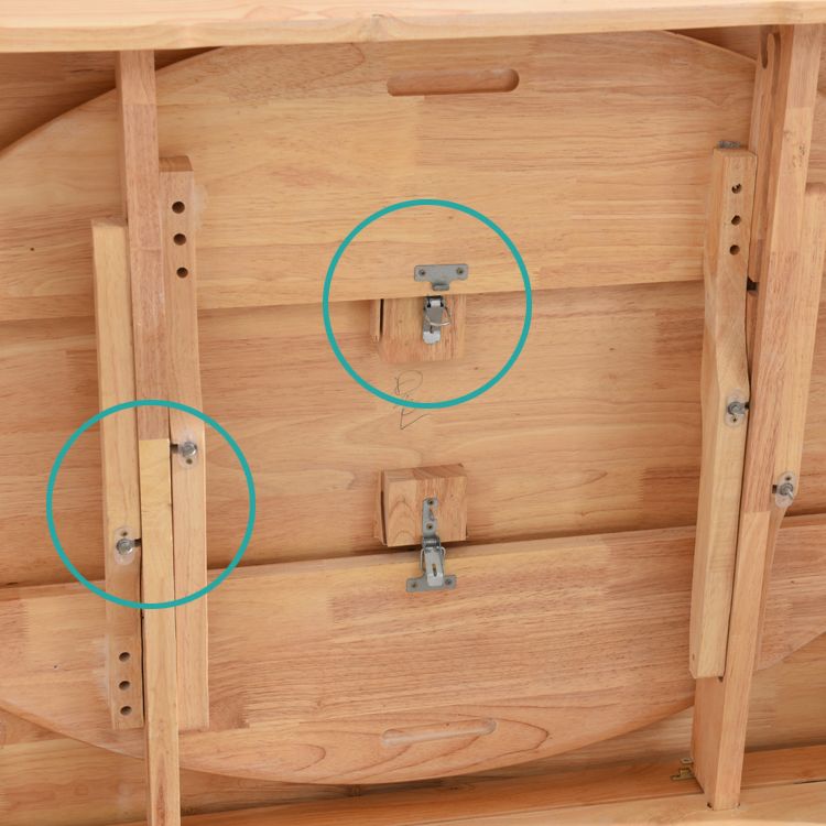 Solid Wood Dining Table Modern Extendable Furniture with 4 Legs for Home