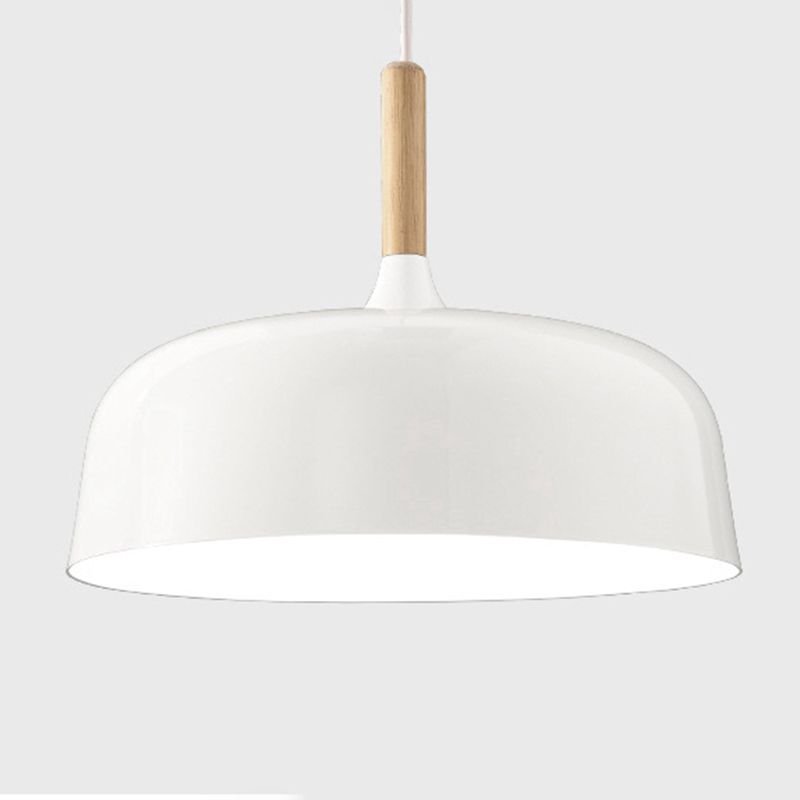 Moderne nordische einzelne hängende leichte Aluminiumkuppel -Makkaron -Hängelampe für Esszimmer