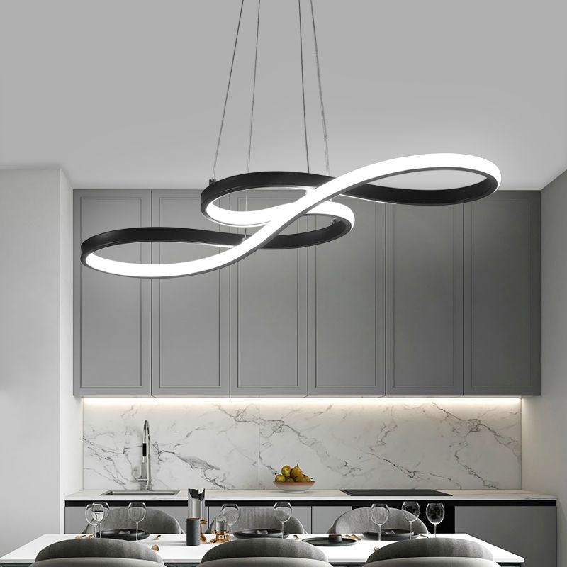 Lampada di notazione musical del ristorante lampada a led minimalistica metallica